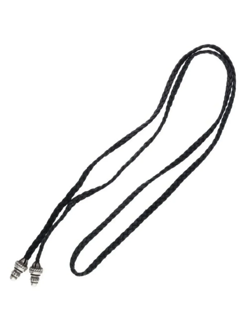 Chrome Hearts Leather Braid Borochip Blade Necklace